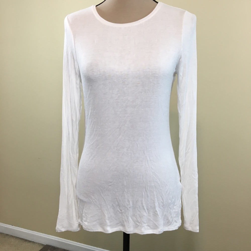White House Black Market LS Crew Neck Layering Tee